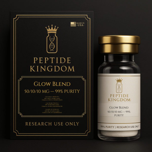 glow blend research peptide 50mg 10mg 10mg vial 99 purity lab tested