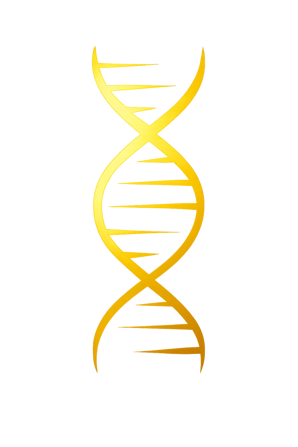 Golden DNA Helix